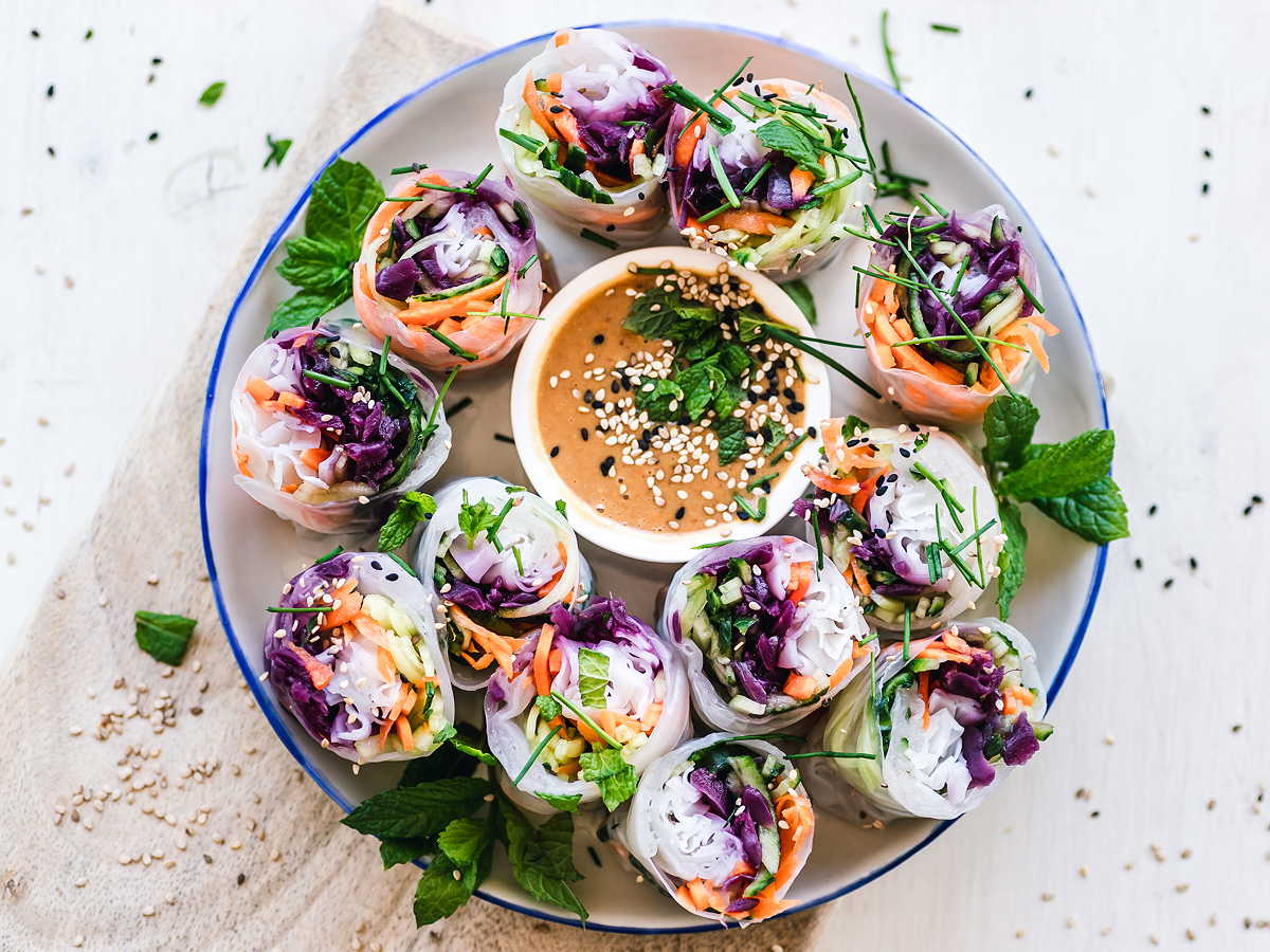 Spring Rolls On A